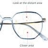 FREAZE Intelligent Multifocus Reading Glasses Fashion Women Eyeglasses HD Eye Protection Computer Readers TR Large Frame 2.0 (Color : Black, Size : +3.0) view 3