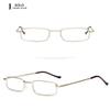 FREAZE Mini Reading Glasses Compact Readers Portable Eyeglasses Light Weight Eyewear With Pen Clip Case Metal Frame +2.0 (Color : Gold, Size : +1.0) view 2