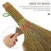 SHERCHPRY Small Hand Broom 5.5 Inch Straw Bristle Desktop Duster Lightweight Natural Mini Whisk Broom for Table and Furniture Cleaning Portable Household Sweeper view 3