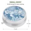 3 Pack Pill Box, Small Pill Case for Purse & Pocket, Cute Travel Medicine Organizer, Portable Medicine Container Holder to Hold Vitamins, Medication, Fish Oil & Supplement, Light Luxury Marble view 2