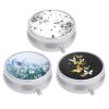 3 Pack Pill Box, Small Pill Case for Purse & Pocket, Cute Travel Medicine Organizer, Portable Medicine Container Holder to Hold Vitamins, Medication, Fish Oil & Supplement, Butterfly view 1