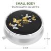 3 Pack Pill Box, Small Pill Case for Purse & Pocket, Cute Travel Medicine Organizer, Portable Medicine Container Holder to Hold Vitamins, Medication, Fish Oil & Supplement, Butterfly view 2