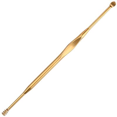 Ear Wax Removal Ear Wax Pickers Portable Ear Spoon Beauty Tools Ear Care Tool Stainless Steel Ear Curette Multifunction Health Care(Gold2)