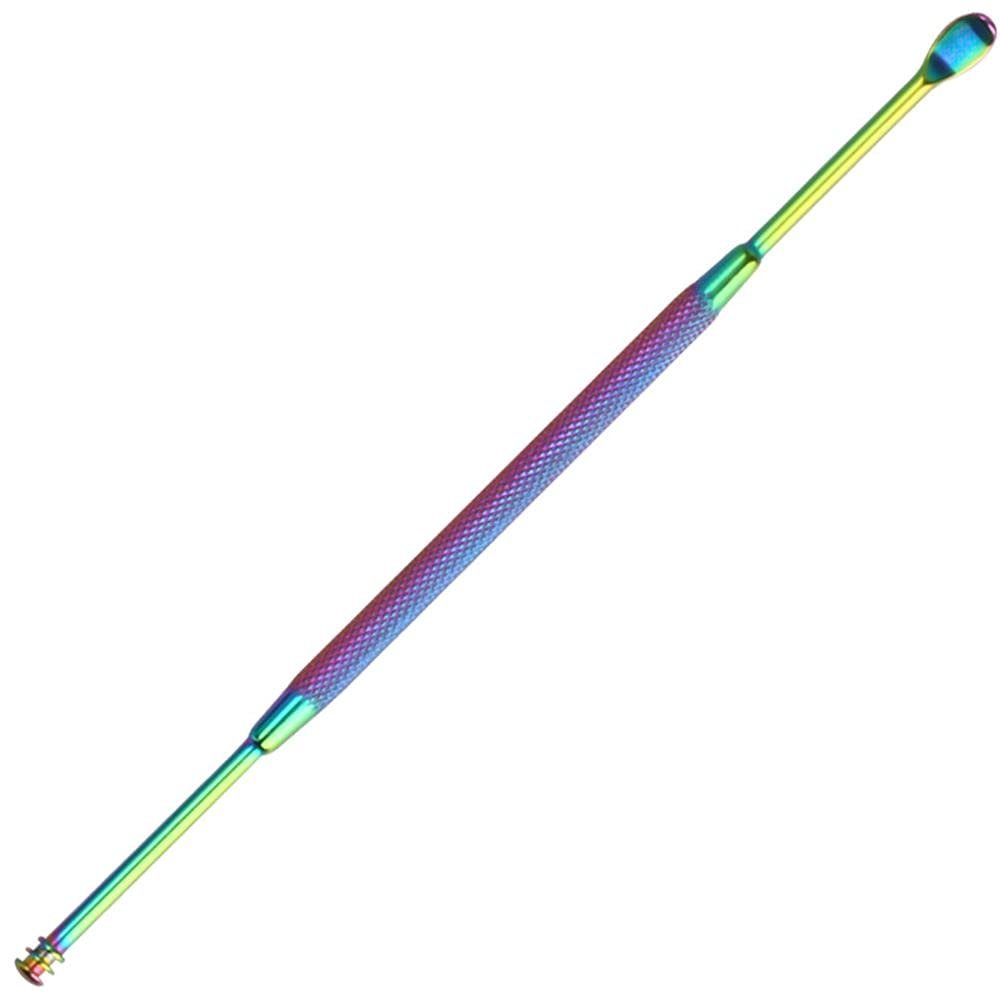 Ear Wax Removal Ear Wax Pickers Portable Ear Spoon Beauty Tools Ear Care Tool Stainless Steel Ear Curette Multifunction Health Care(Color Titanium 1)