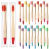 Heentan 20 Pieces Kids Bamboo Soft Bristles Toothbrushes Toddler Toothbrush Manual Travel Toothbrushes for Kids Children Home School Travel Teeth Oral Dental Care, 5.7 Inch, Individually Wrapped view 1