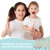 Heentan 20 Pieces Kids Bamboo Soft Bristles Toothbrushes Toddler Toothbrush Manual Travel Toothbrushes for Kids Children Home School Travel Teeth Oral Dental Care, 5.7 Inch, Individually Wrapped view 3