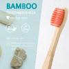 Heentan 20 Pieces Kids Bamboo Soft Bristles Toothbrushes Toddler Toothbrush Manual Travel Toothbrushes for Kids Children Home School Travel Teeth Oral Dental Care, 5.7 Inch, Individually Wrapped view 4