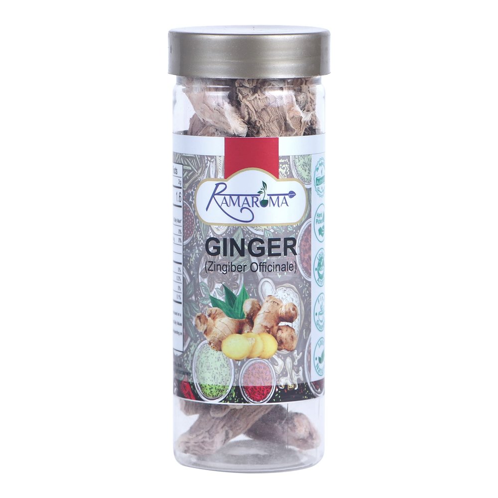 Ramaroma Ginger (Adarak Sabut) Whole, Spice 3.5oz (100g) ~ All Natural | Vegan | Gluten Friendly | NON-GMO |Organic Sonth/Ginger Pure/Dry Adrak/Dry Ginger/Pure Sabut Saunth