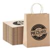 100PCS Custom Gift Bags Personalized Paper Gift Bags with Handles Craft Gift Bags with Business Logo Promotion Items view 3