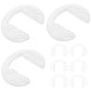 COHEALI 10pcs Reusable Eyeglass Nose Pads Anti-Slip Bridge Pads for Comfortable Fit Compatible Glasses and Sunglasses Transparent Color view 3