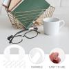 COHEALI 10pcs Reusable Eyeglass Nose Pads Anti-Slip Bridge Pads for Comfortable Fit Compatible Glasses and Sunglasses Transparent Color view 4
