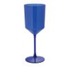 LUXE PARTY 24 Pack Disposable Wine Glasses | 11oz. | Premium Plastic | One Piece |Goblets | Parties | Weddings | Blue view 1