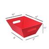 Upper Midland Products [5PK Large Red Baskets For Gifts Empty To Fill| Bulk Gift Basket Kit- 10x12' Big Basket | 5 Cellophane Bags | 5 Pack Red Pull Bows view 3
