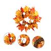 COHEALI Wreaths for Windows Halloween Decor and Decor Beautiful Flower Christmas Wreath with for Decoration Light Home Festival Garland Halloween Leaf Wedding Pumpkin Home Decor view 3