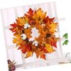 COHEALI Wreaths for Windows Halloween Decor and Decor Beautiful Flower Christmas Wreath with for Decoration Light Home Festival Garland Halloween Leaf Wedding Pumpkin Home Decor view 4