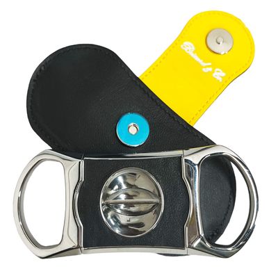 Brizard & Co. V Cutter with Pouch (Racing Black - Yellow)
