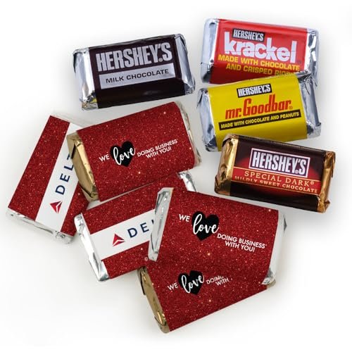 75ct Personalized Valentine's Day Candy Party Favors Promotional Items with Company Logo Custom Miniatures Candy (75 Pack) - Dazzle