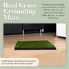 Grounding Mat- All Natural- Real Grass Pad for Health and Wellness- 24 x 20in (Real Grass Grounding Mat with Reusable Tray) view 2
