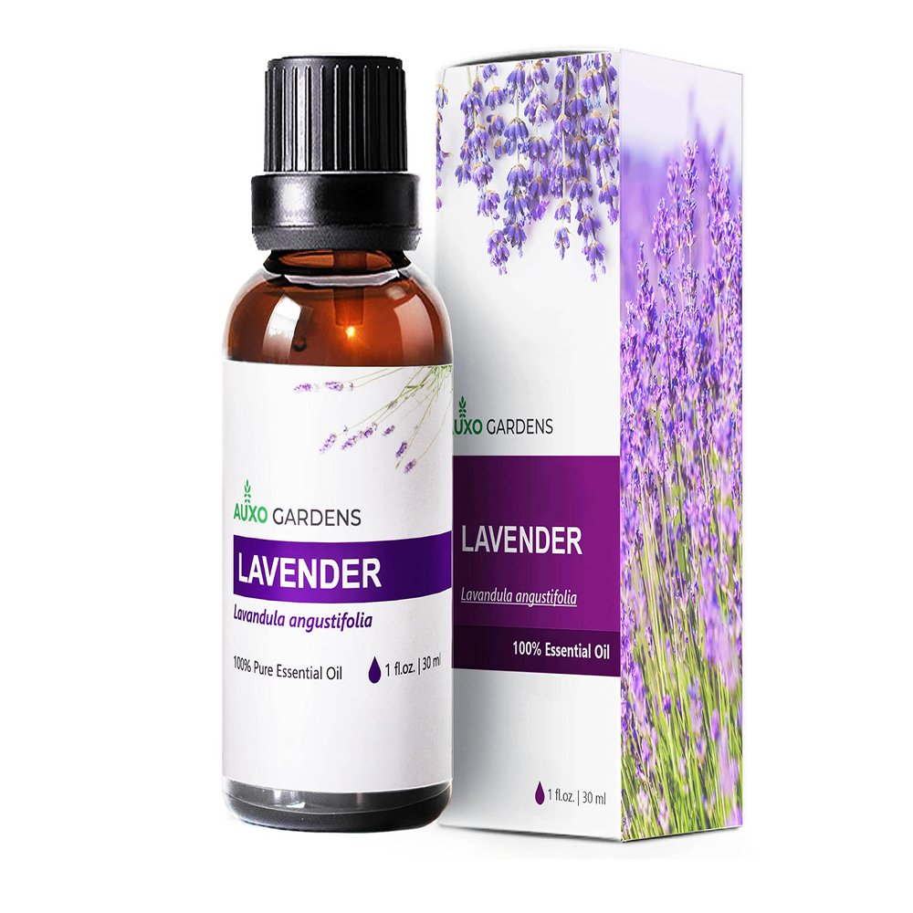 Auxo Gardens Essential Oil 1oz(30ml) - 100% Natural and Pure, Premium Quality Therapeutic Grade Essential Oil for Aromatherapy (Lavender)