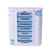 7 Days AM PM Pill Case 4 Times a Day, Pill Lunch Box, 28 Grids Medicine Pills Case Portable Independent Plastic 7 Layers Drawer Medicine Box (Blue*White), 7 Days Medicine Pill Case 7 La view 1
