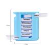 7 Days AM PM Pill Case 4 Times a Day, Pill Lunch Box, 28 Grids Medicine Pills Case Portable Independent Plastic 7 Layers Drawer Medicine Box (Blue*White), 7 Days Medicine Pill Case 7 La view 2