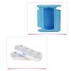 7 Days AM PM Pill Case 4 Times a Day, Pill Lunch Box, 28 Grids Medicine Pills Case Portable Independent Plastic 7 Layers Drawer Medicine Box (Blue*White), 7 Days Medicine Pill Case 7 La view 4