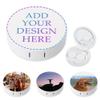 FGHJ Personlized Contact Lens Case with Mirror Custom Contact Box Design Your Own Photo Name Logo Portable Unique Contact Travel Case Kit for Travel Office Daily view 1