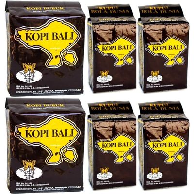Kupu Kupu Bola Dunia Indonesia Bali Coffee Bali Original Powder 250g x 2 + 100g x 4