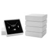 Frantis 20 Pack Jewelry Gift Boxes - 3.9x3.9x1.1 Inch Small Cardboard Boxes with Lids for Earrings, Necklaces, Bracelets, Rings & Handmade Bangle Display (White) view 1