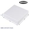 Frantis 20 Pack Jewelry Gift Boxes - 3.9x3.9x1.1 Inch Small Cardboard Boxes with Lids for Earrings, Necklaces, Bracelets, Rings & Handmade Bangle Display (White) view 2
