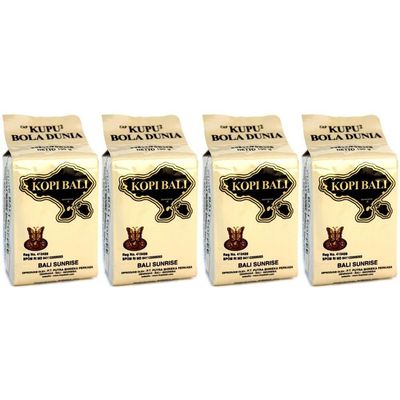 Kupu Kupu Bola Dunia Indonesia Bali Coffee Bali Sunrise Powder 100g Pack of 4