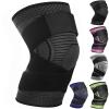 Adjustable Knee Support Brace 1 pack Compression Knee Sleeves for Men Women Use for Meniscus Tear, Arthritis, Tendinitis, Ligament Injury,Weight Lifting, Anti Slip Knee Brace (Black, XX-Large) view 1
