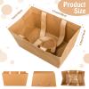 Teling 56 Pack Large Christmas Gifts Basket Bulk 11x7.1x5.5 Inch Empty Gift Baskets to Fill with Handles Clear Cellophane Bags Pull Bows Present Boxes for Xmas Holiday Party Favors Goodie Packaging view 2