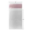 UOFFICE Clear Resealable Cellophane Bags, 2.8" x 3.9" with Hanging Header view 1