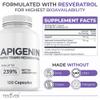 Advanced Apigenin Supplement with Resveratrol for Superior Bioavailability 50mg Apigenin for Sleep Support Without Melatonin- Complements Magnesium Threonate, L Theanine- 120 Capsules, Vegan Friendly view 4