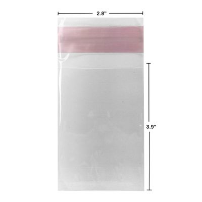 StarBoxes UOFFICE Clear Resealable Cellophane Bags, 2.8" x 3.9" 1.2 Mil