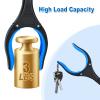 2-Pack Grabber Reacher Tool,32 Inch Foldable Reacher Grabber Pickup Tool with Strong Grip Magnetic,360Rotating Anti-Slip Jaw,Trash Claw Grabber Tool,Grabbers for Seniors for Outdoor & Indoor (Blue) view 4