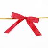 50 Red 3" Pre Tied Mini Satin Ribbon Twist Tie Bows for Gift Wrapping DIY Wedding Birthday Favor Decorations Supplies view 1