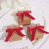 50 Red 3" Pre Tied Mini Satin Ribbon Twist Tie Bows for Gift Wrapping DIY Wedding Birthday Favor Decorations Supplies view 2