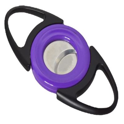 Visol Bullseye Double Guillotine Cigar Cutter (Purple)