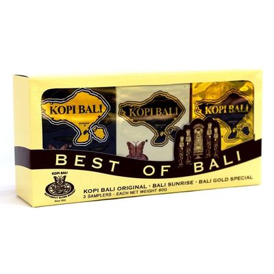 Kupu Kupu Bola Dunia Indonesia Bali Coffee Selection Best of BALI 3types x 80g Powder