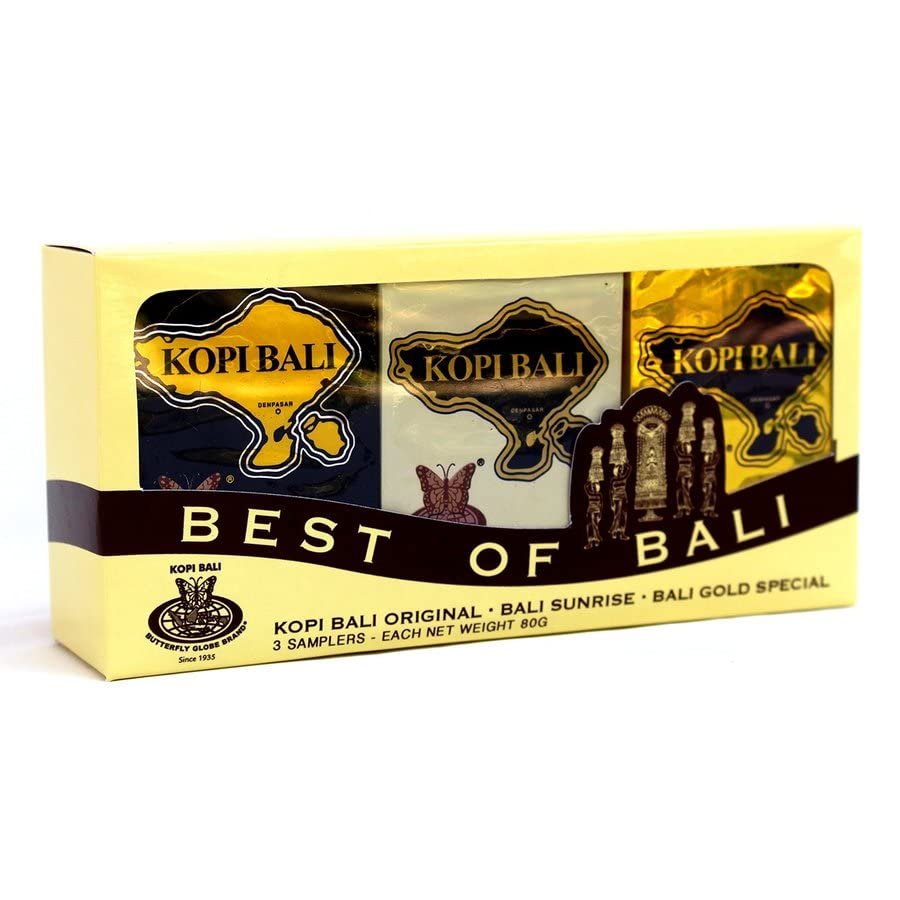 Kupu Kupu Bola Dunia Indonesia Bali Coffee Selection Best of BALI 3types x 80g Powder
