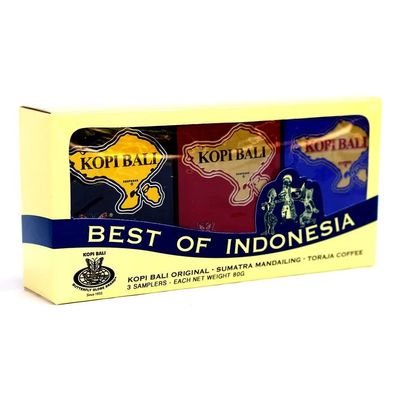 Kupu Kupu Bola Dunia Bali Coffee Selection Best of INDONESIA 3types x 80g Powder