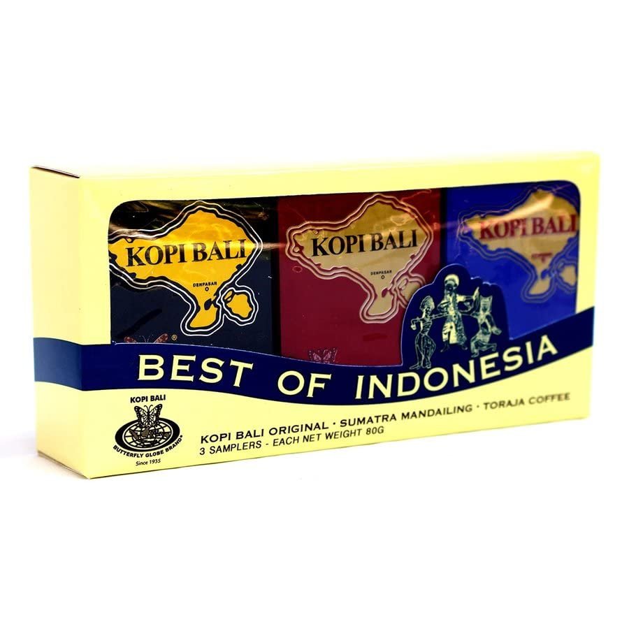 Kupu Kupu Bola Dunia Bali Coffee Selection Best of INDONESIA 3types x 80g Powder