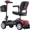 Folding Mobility Scooter for Seniors 4 Wheel Scooter for Adults Electric Medical Scooter Compact for Travel - Electric Powered Wheelchair Device - Compact Heavy Duty Mobile (M1 Red) view 2