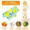 Reusable Beeswax Wrap - 9 Pack, Beeswax Wraps for Food, Eco-Friendly Beeswax Food Wrap, Organic, Sustainable, Biodegradable, Zero Waste, Plastic-Free Food Storage (1L Orange | 3M Lemon | 5S Pear) view 2