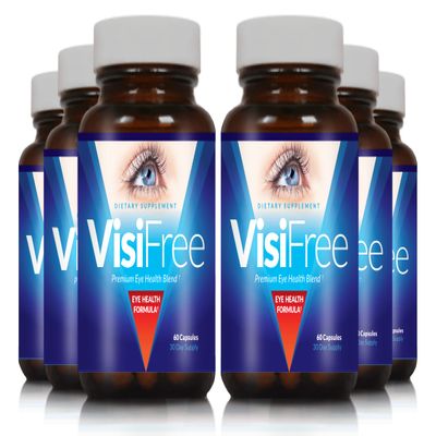 VisiFree Eye Supplements for Adults - Best Capsules for Eye Health - Includes Vitamin & Mineral for Healthy Clear Vision - Capsules for Eyesight Improvement - 6 Pack