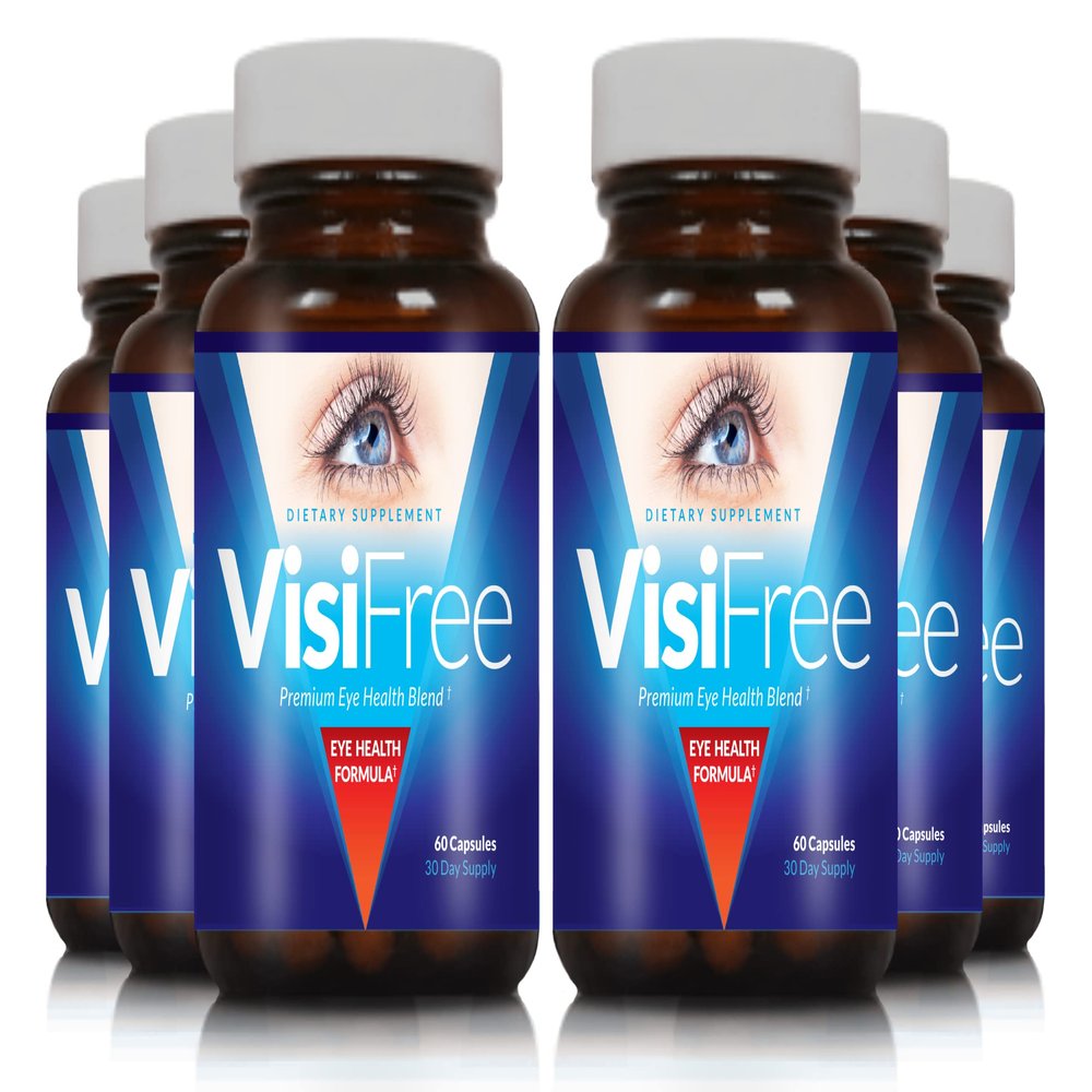 VisiFree Eye Supplements for Adults - Best Capsules for Eye Health - Includes Vitamin & Mineral for Healthy Clear Vision - Capsules for Eyesight Improvement - 6 Pack