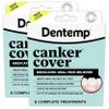Dentemp Canker Sore Medicine 2pk Canker Cover - Oral Pain Reliever (12 Count) - Treatment to Relieve Canker Pain, Mouth Sores & Mouth Irritation - Fast Acting Canker Sore Relief Tablets for Adults view 1