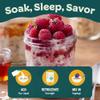 Easy Morning Overnight Oatmeal Mix, Organic Ingredients, Naturally Gluten-Free, No Sugar Added, Soak and Go Breakfast with Chia, Flax, and Rolled Oats, 15 oz (10 servings) view 3